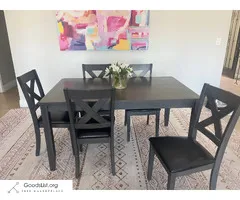 Dining room table and 5 chairs