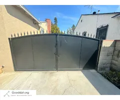 Metal Driveway Gate (12’4” wide x 6’ tall)